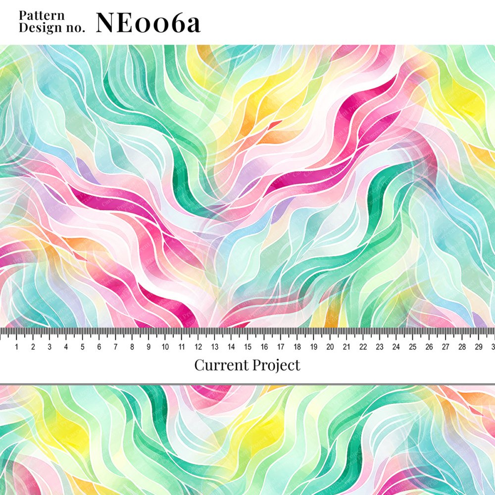 Abstract Seamless Pattern NE006a – Modern Fluid Design for Textile & Wallpaper