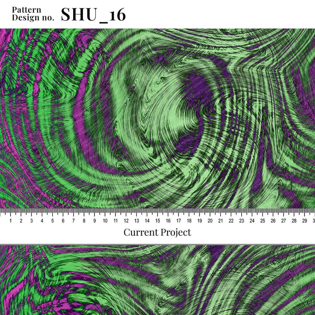 Abstract Seamless Pattern SHU_16 – Modern Fluid Design for Textile & Wallpaper