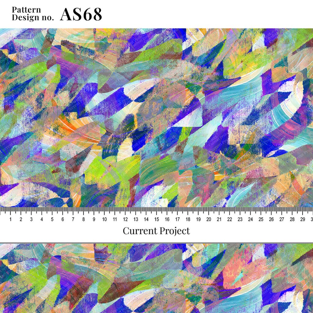 Abstract Seamless Pattern AS68 – Modern Fluid Design for Textile & Wallpaper