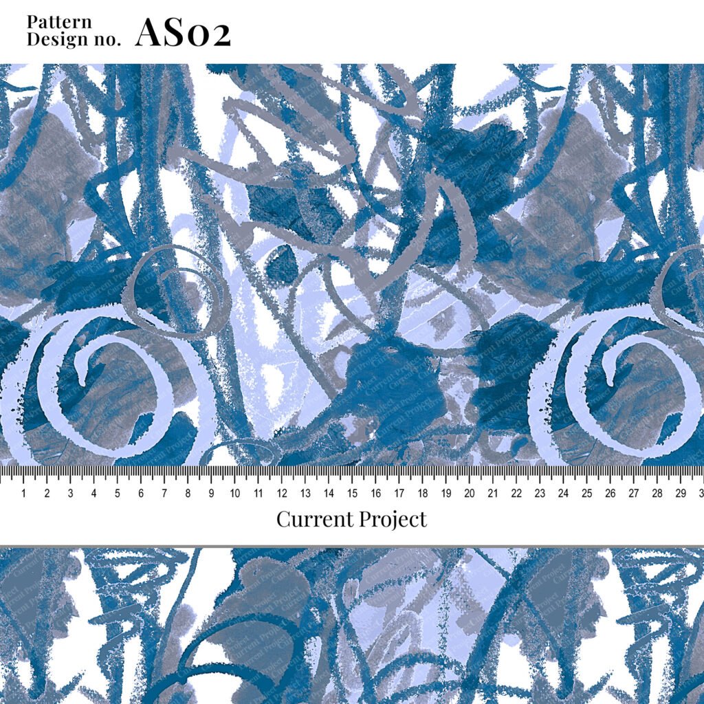 Abstract Seamless Pattern AS02a – Modern Fluid Design for Textile & Wallpaper