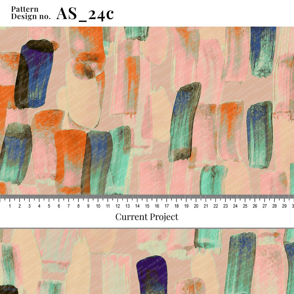 Abstract Seamless Pattern AS_24c – Modern Fluid Design for Textile & Wallpaper