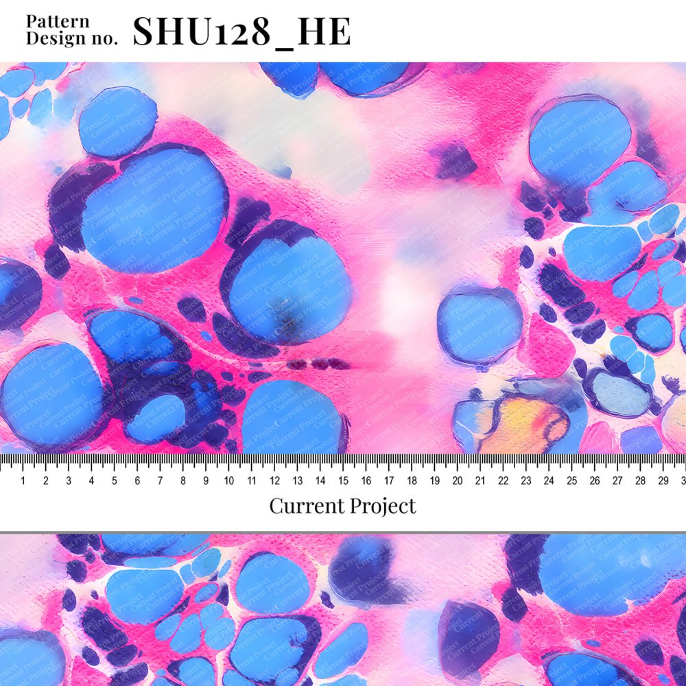 Abstract Seamless Pattern SHU128_HE – Modern Fluid Design for Textile & Wallpaper